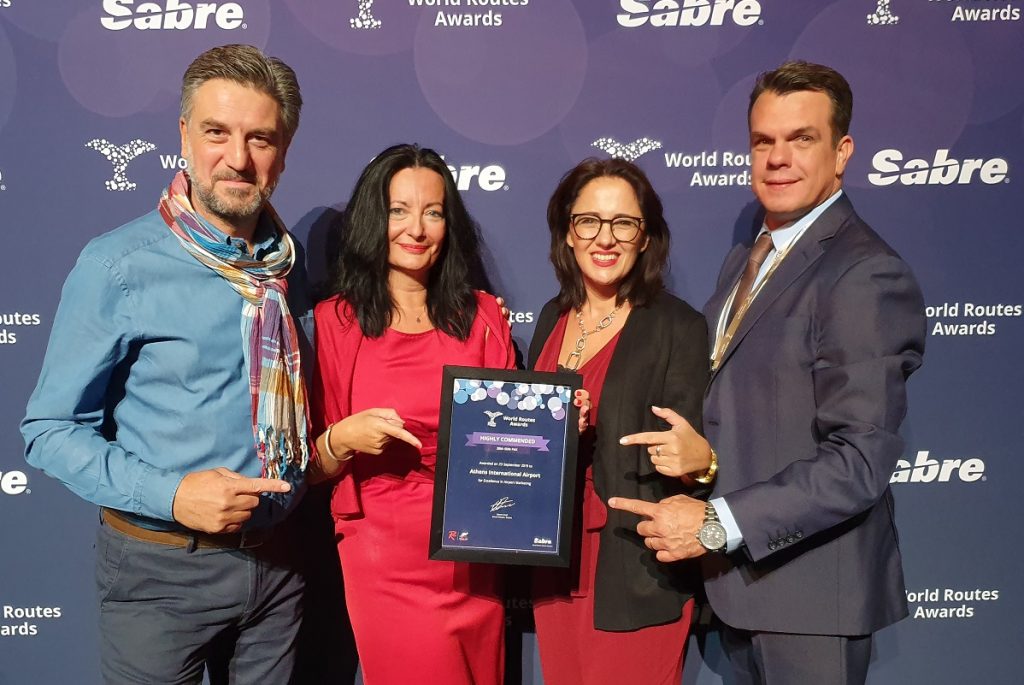 Athens International Airports’ Leonidas Raftopoulos, Ioanna Papadopoulou, Jenny Vallianou and Yiannis Novas