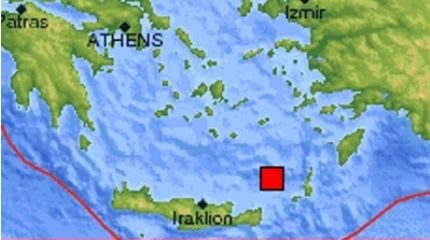 Ισχυρός σεισμός 6,2 Ρίχτερ μεταξύ Κρήτης και Καρπάθου